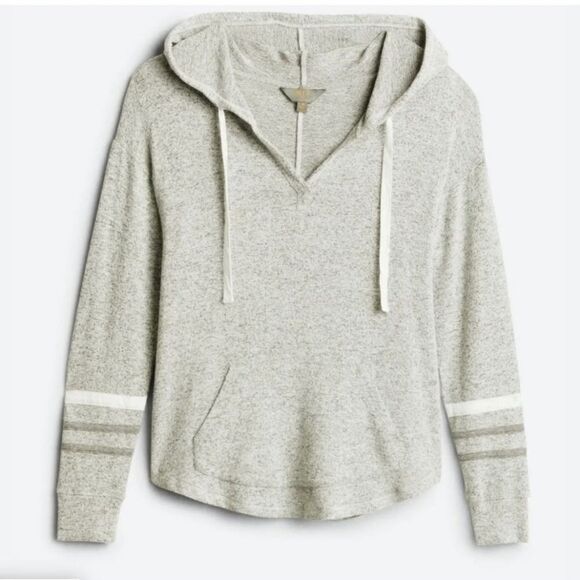 Mix by 41 Hawthorn Kallon Gray Brushed Knit Long Sleeve Hoodie - Picture 1 of 14